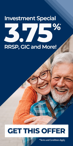 1-Year 4.05% Special for RRSPs, GICs, and more!